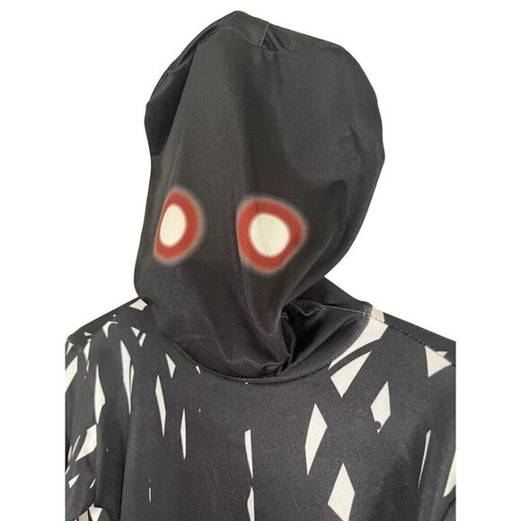 Morph Costume Kid L Black One Piece Jumpsuit Alien Halloween Monster Goblin 80s - Picture 5 of 10